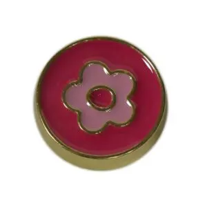 جيبيتز فلزی طرح گل قرمز