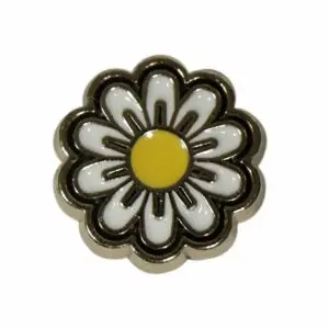 جيبيتز فلزی طرح گل سفيد