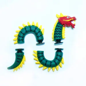 جیبیتز طرح اژدها 4 تیکه سبز