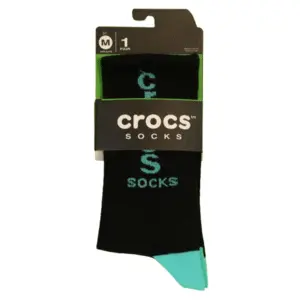 جوراب کراکس طرح مشکی فسفری