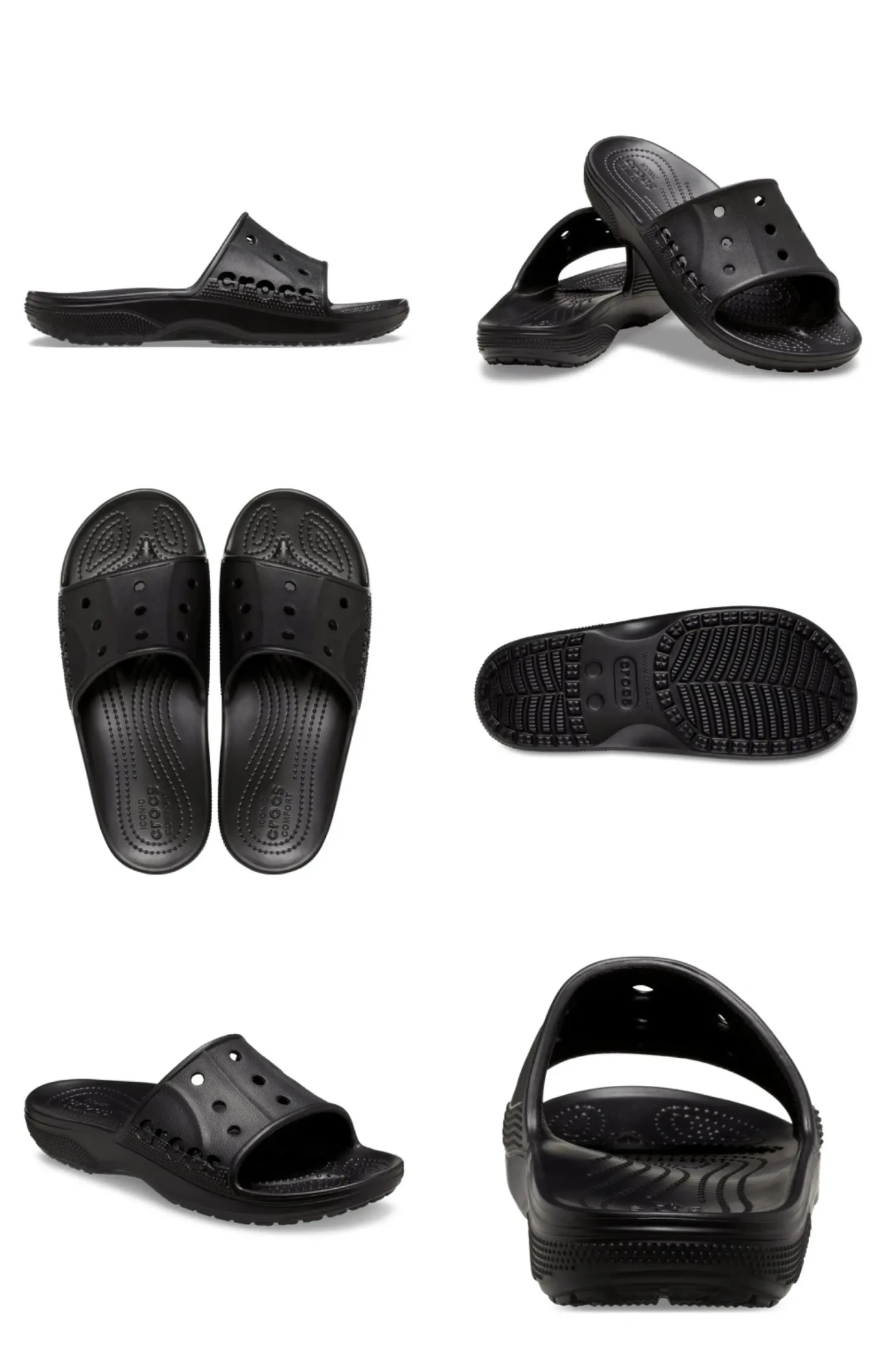 کراکس صندل بایا اسلاید مشکی2