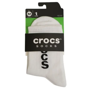 جوراب کراکس طرح سفید1